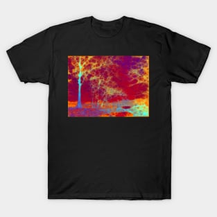 Trees and red sky T-Shirt